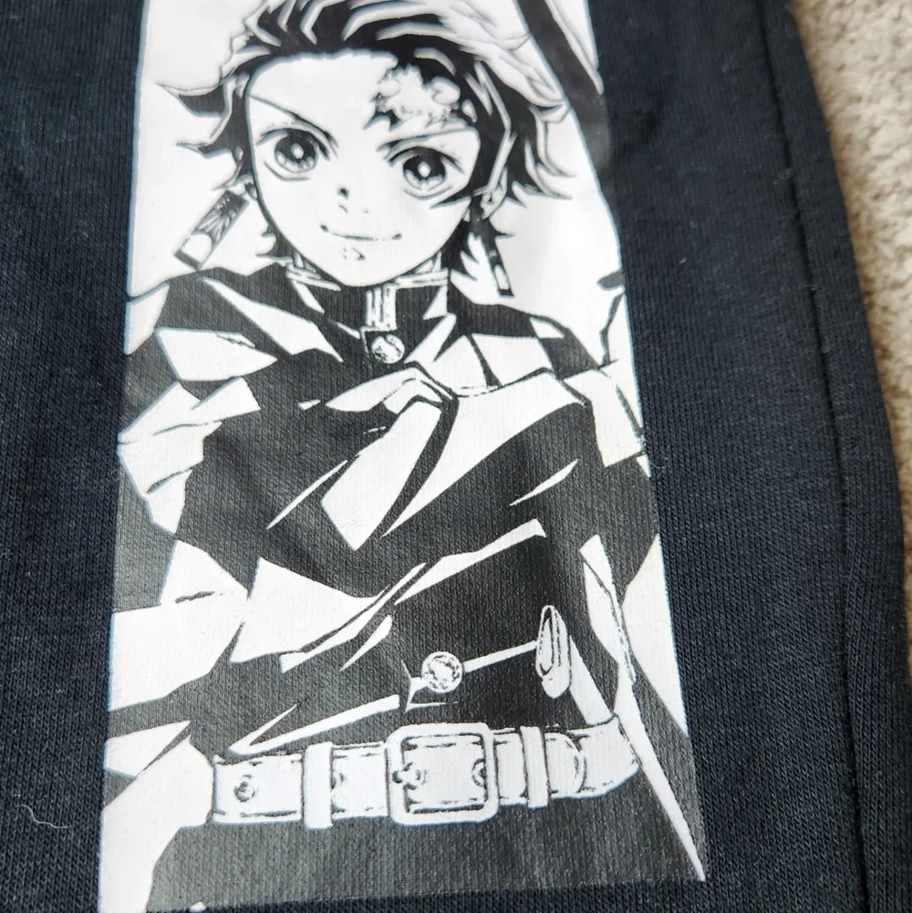 Mens Demon Slayer Lounge Pajama Pants, Anime Manga Active Sweatpants XXXL